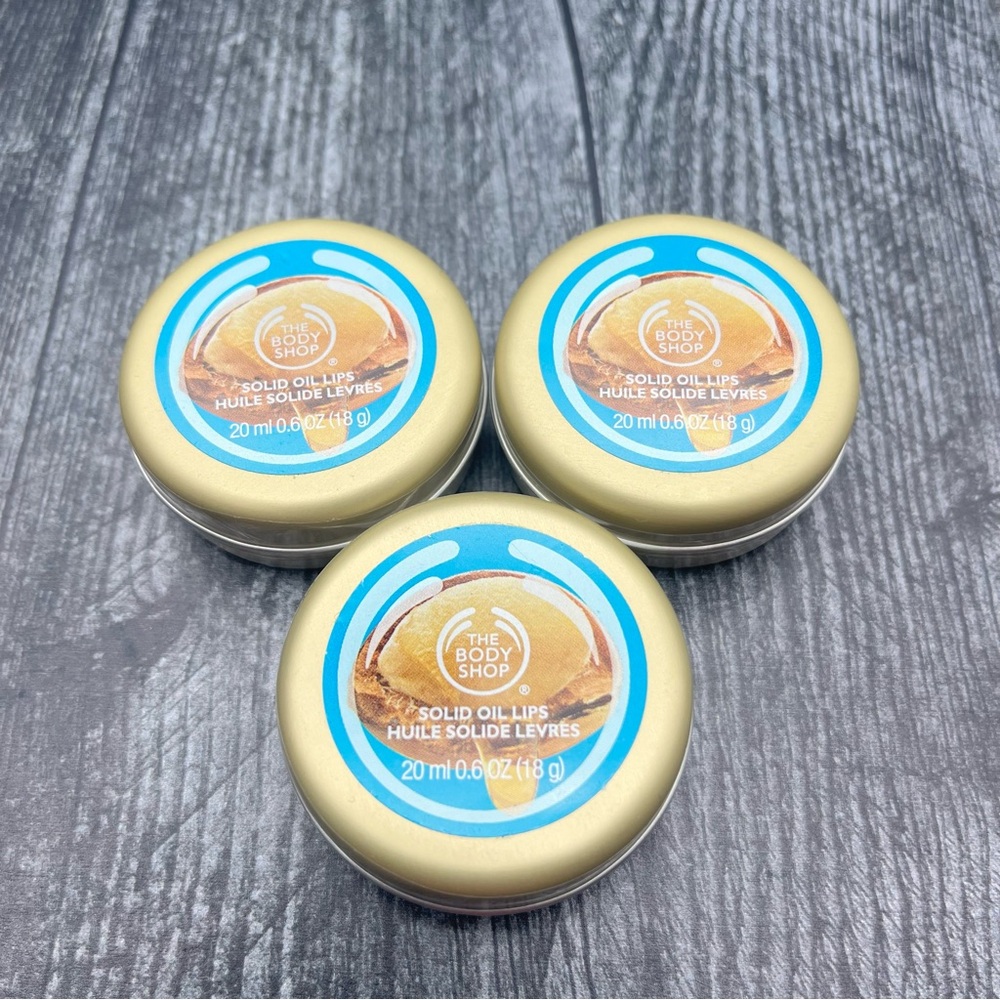The Body Shop Wild Argan Oil Solid Oil Lips - Lip Balm - Lot of 3 - New